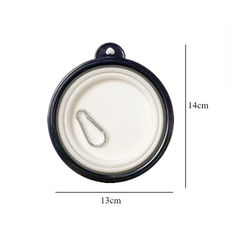 350ml Pet Folding Silicone Bowl Collapsible Outdoor Travel Portable Puppy Food Container Outdoor Feeder Dish Bowl Pet Supplies