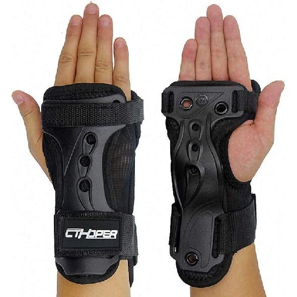 Skiing Wrist Guard Gloves Roller Skating Wrist Palms Protective Gear Adjustable Gauntlets Wrist Support for Snowboarding, Skateboard, Skating, Skiing Large
