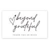 50-Pack White Thank You Greeting Cards for Holiday Gift Packaging and Decoration