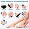 Waterproof IPX7 Electric Foot File with 3 Roller Heads – Rechargeable Pedicure Set for Spa-Quality Callus Removal