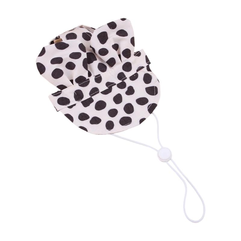 Outdoor Pet Sun Hat Sun Blocking Design Lightweighted Polyester Summer Hat For Dogs Kitten Ventilated Ear Space