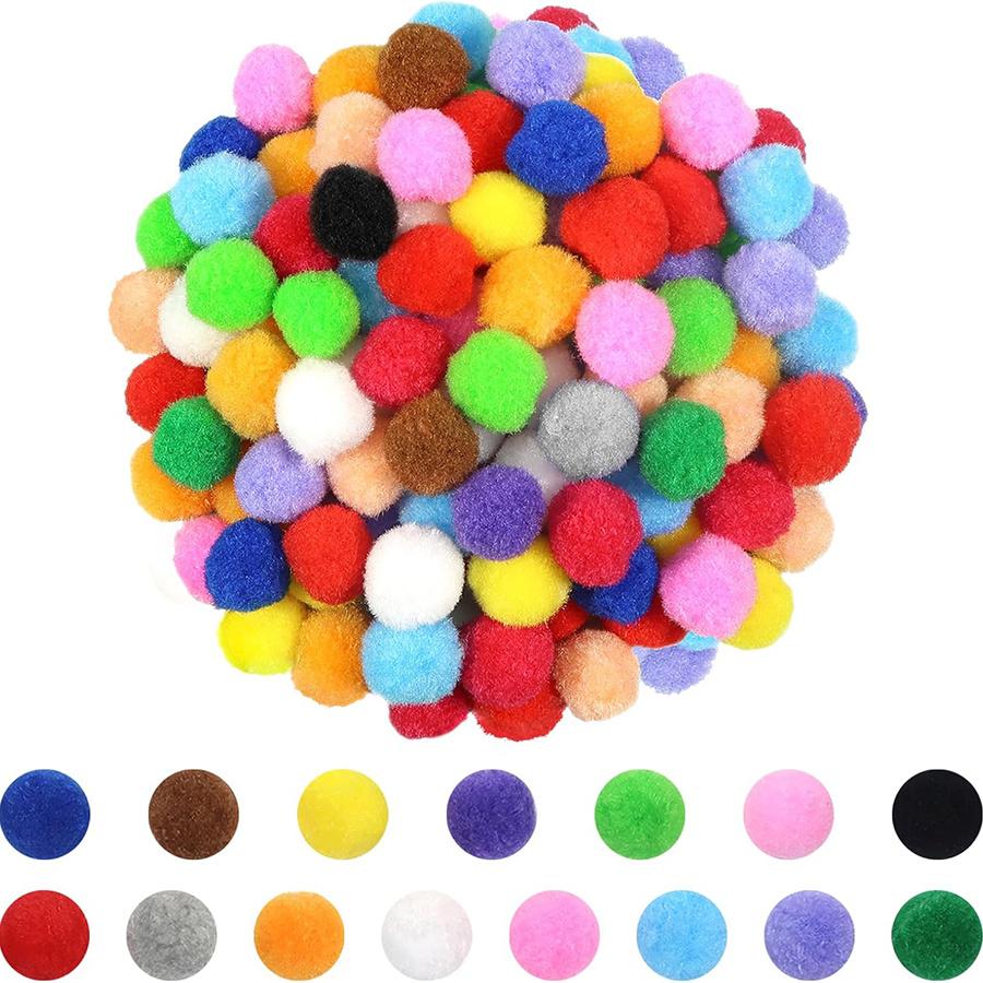98/198pcs 3cm Colorful Plush Cat Teaser Toy Balls Chew Durable Cat Toy Balls Cat Training Toy Balls For Cat ZSY