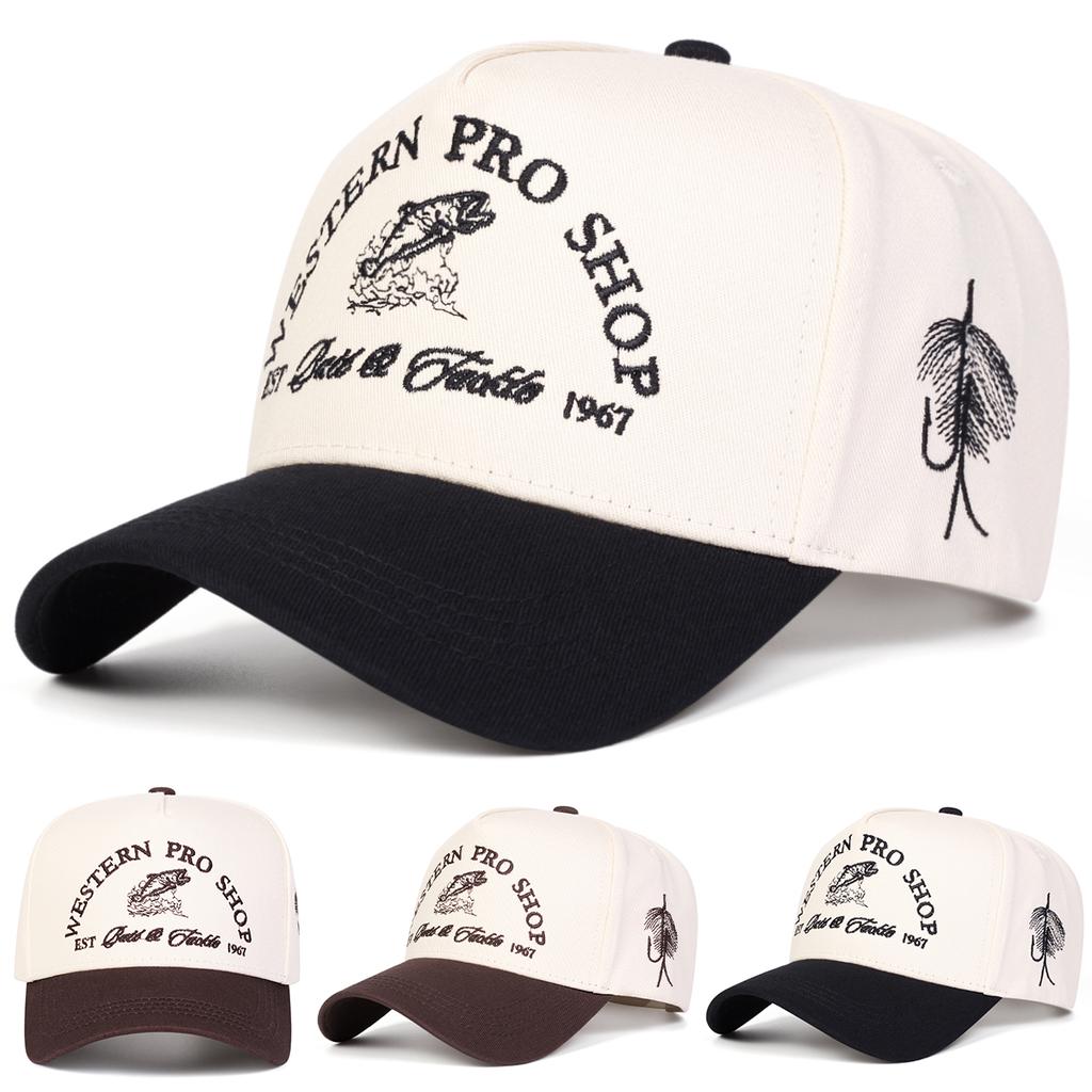 Baseball Stitching Embroidered Shop Pro Western Neutral Gender Women Men For Caps Spring Autumn Outdoor Adjustable Casual Hats Sunscreen Hat