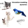 Interactive Cat Toys Hanging Plush Bird Squeaky Sound Simulation Bird Teaser Toy Playful Entertain Bond with Your Pet Kitten Chirping Toy for Cats