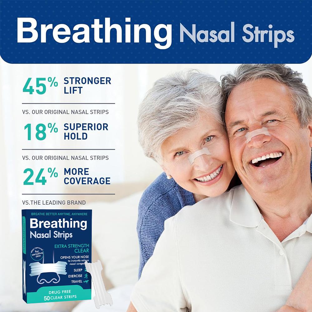 Nasal Strips for Snoring Nasal Patch Physical Expansion Breathable Nose Patch Better Sleep Anti-Snoring Extra Nasal Strip Patch