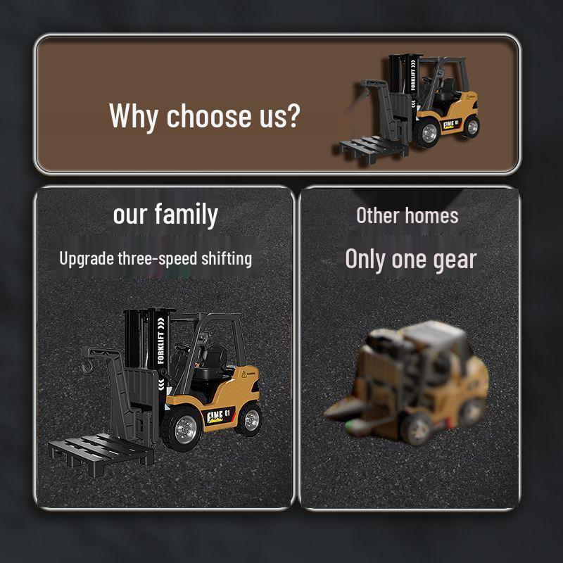 1:64 Bluetooth RC Alloy Forklift Model