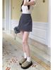 Women's Black Bodycon Skirt: White Polka Dot, High Waist, A-line, Summer Casual Versatile Short Skirt