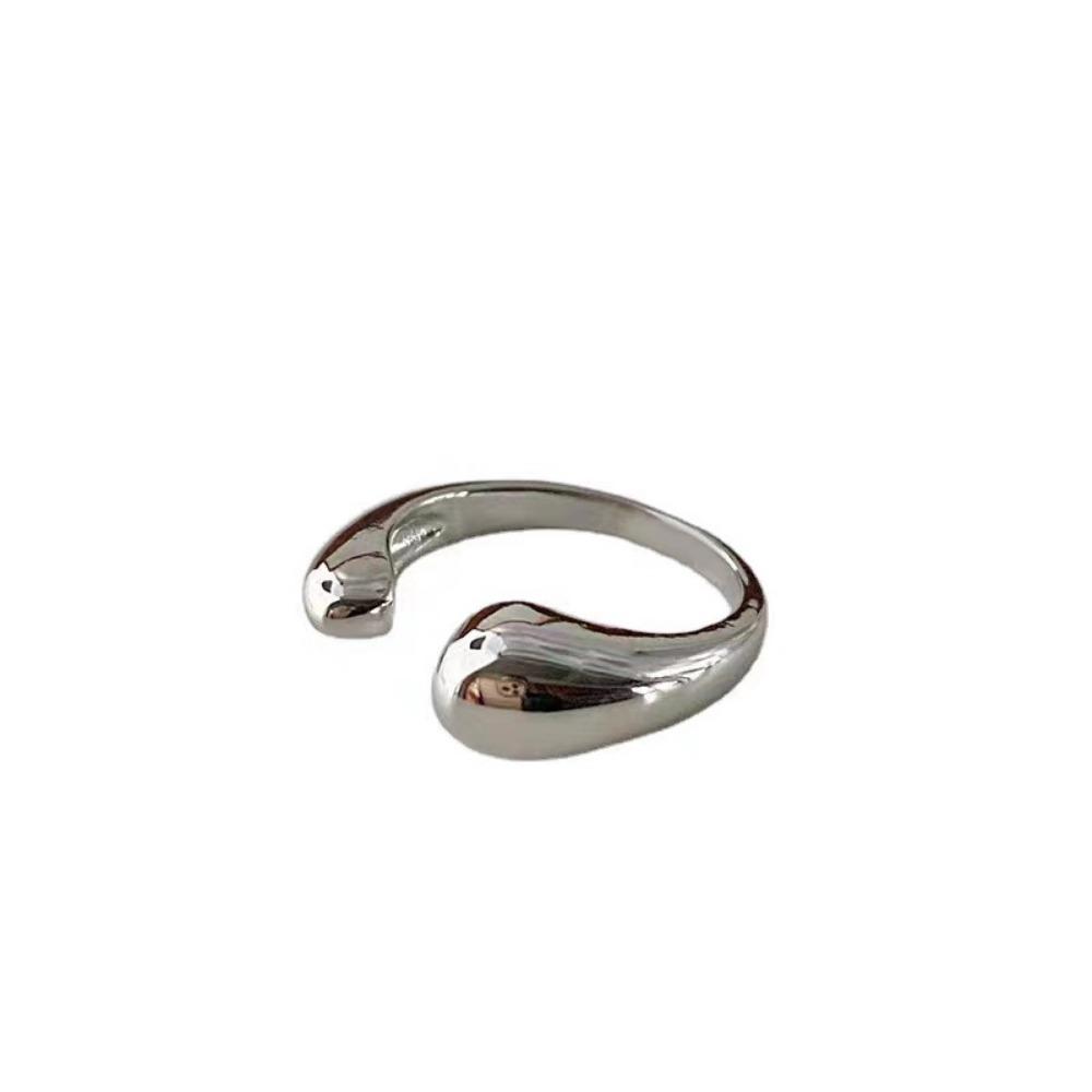 Ring Does Not Fade Niche Design Ins Opening Female High-end Sense Retro Cold Pearl Shell Versatile Irregular