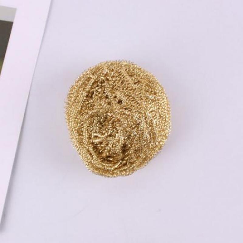 1 multi-purpose round brass scrubber