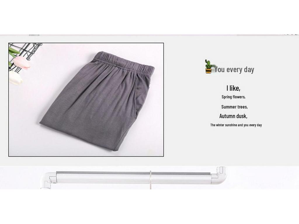 Męskie lekkie modalowe spodenki piżamowe na lato - Rozmiar Plus Size, Bardzo Szeroki Krój