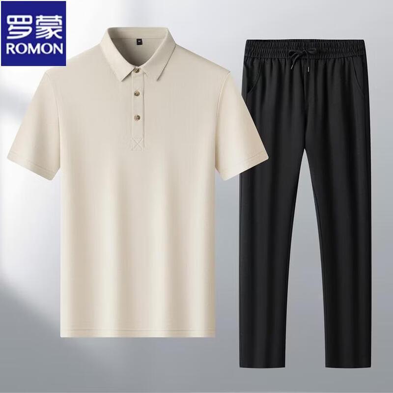 ROMON Men's Summer Business Casual Thin Polo Shirt