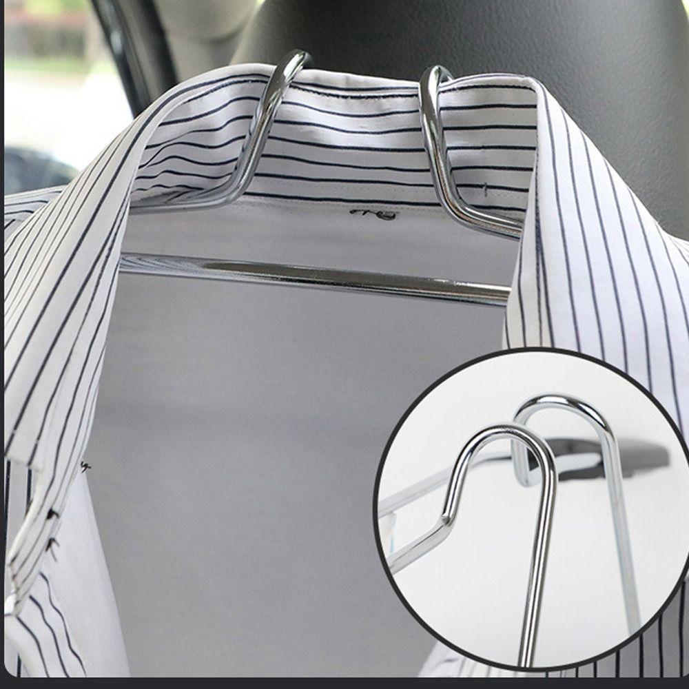 Stainless Steel Clothes Rack Car Seat Back Storage Bracket New Clothes Drying Rod