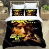 T-Tupac Shakur Fashion Trendy Print Three-piece Set Suitable for Kids or Adults Quilt Cover Pillowcase Bedding Set Birthday Gift