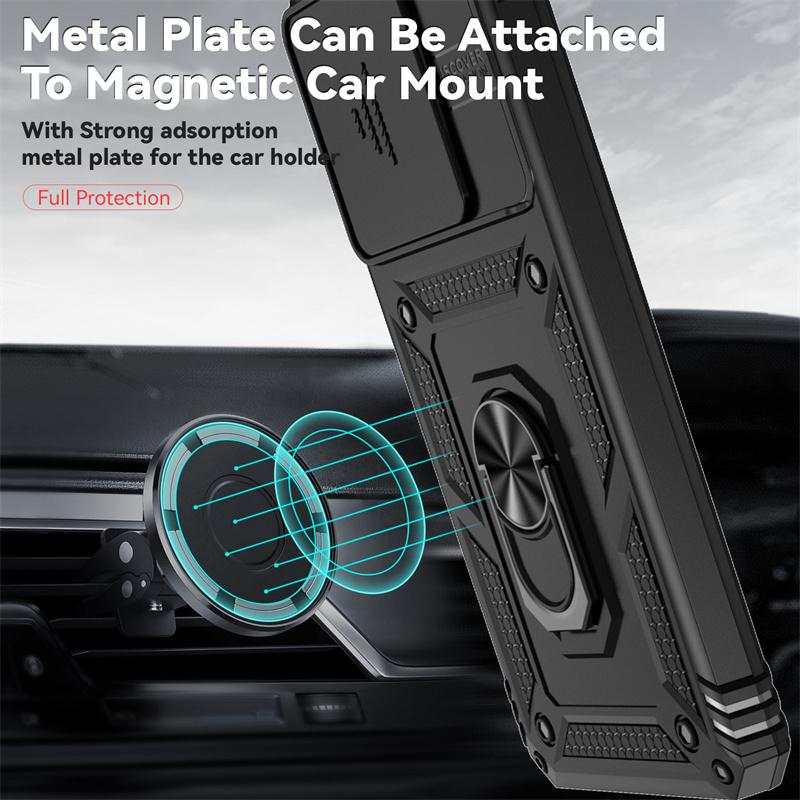 For Xiomi 13T 5G Case Car Magnetic Ring Holder Armor Shockproof Coque For Xiomi Mi 13T 13 T Xiaomi13T T13 Pro Lens Protect Cover