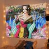 One Piece Anime Decor Tapestry Boa Hancock Battle Themed Wall Hanging Decorative Wall Cloth for Living Room Bedroom Room Decor