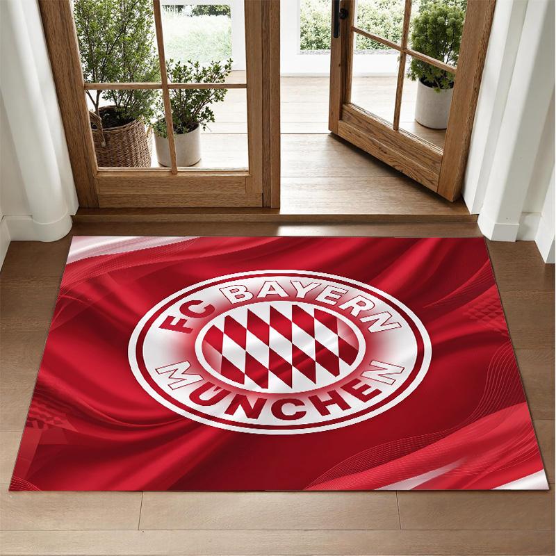 Tapis Velours Cristal Design Bayern Munich Tapis Décoratif Doux pour Chambre à Coucher Entrée
