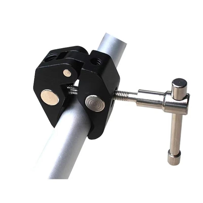 Heavy Duty Multifunctional Super Crabbing Clamp 1/4inch 3/8inch Screw Thread Adapter for Camera Photography Light