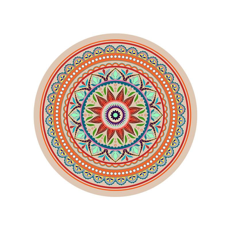 Stechapfel-Blumenmuster PU Platzset 4er-Set, Rutschfeste hitzeisolierte Tischsets für Esstisch, Leicht zu reinigen