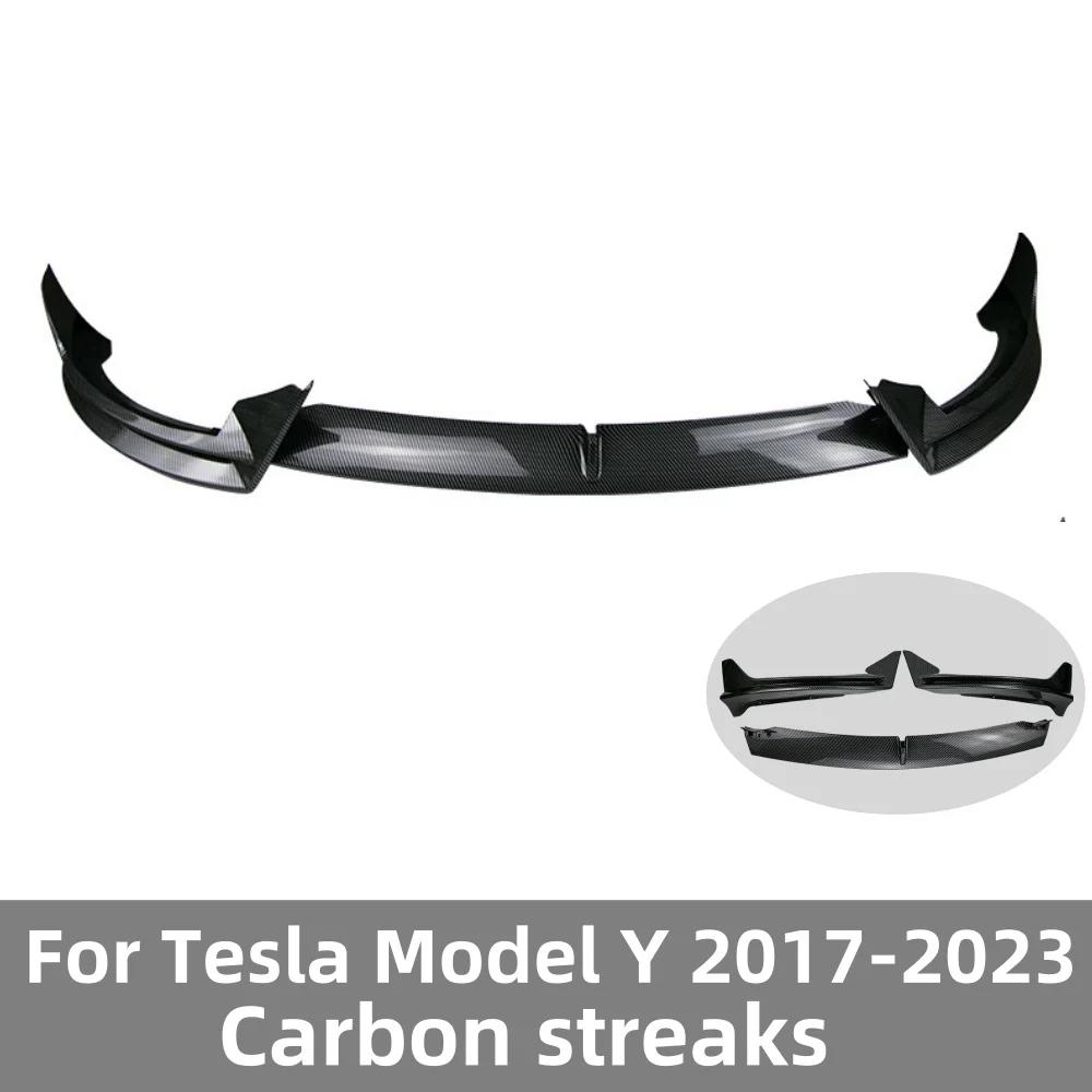 Front Bumper Lip Diffuser Cover for Tesla Model 3 Model Y 2017-2023 Sedan Lower Bumpers Blade Splitter Spoiler Body Kit