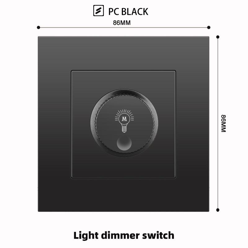 British 13A Socket with USB-C Fast Charging, Hong Kong & Macau Version, Black 3-Hole Square Pin 86 Panel