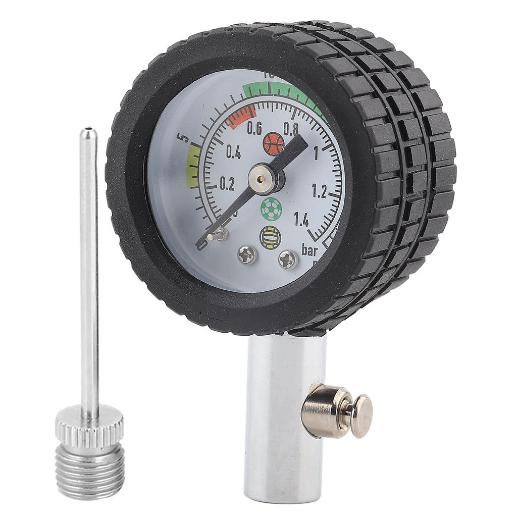 Stainless Steel Air Pressure Gauge Barometer Tool for Basketball Football Volleyball