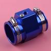42mm Water Temp Temperature Joint Pipe Sensor Gauge Radiator Hose Adapter With Clamps