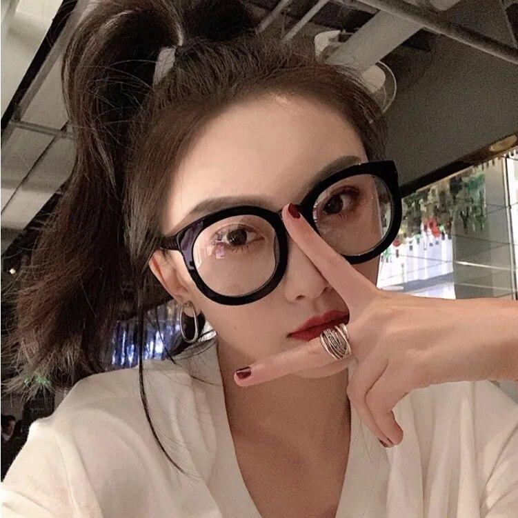 New fashion simple unisex anti blue light round Plain glasses Myopia Glasses for computer Nearsighted Eyewear -1.0 -1.5 -2.5 -6