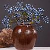 18 Inch Artificial Blueberry Fruits Branches Fake Berries Blue Decorative for Wedding DIY Garland and Holiday Ornaments Pack of 3 Blue
