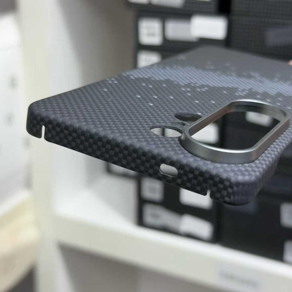 Wireless Charging Hard Cover For Samsung Galaxy S26 Ultra Premium Carbon Fiber Aramid Case