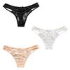 One Limitation Ribbon PTS208S3 T-Back 3-Piece Set, See-Through Panties, Women's Lingerie, (3-Piece Set, H)