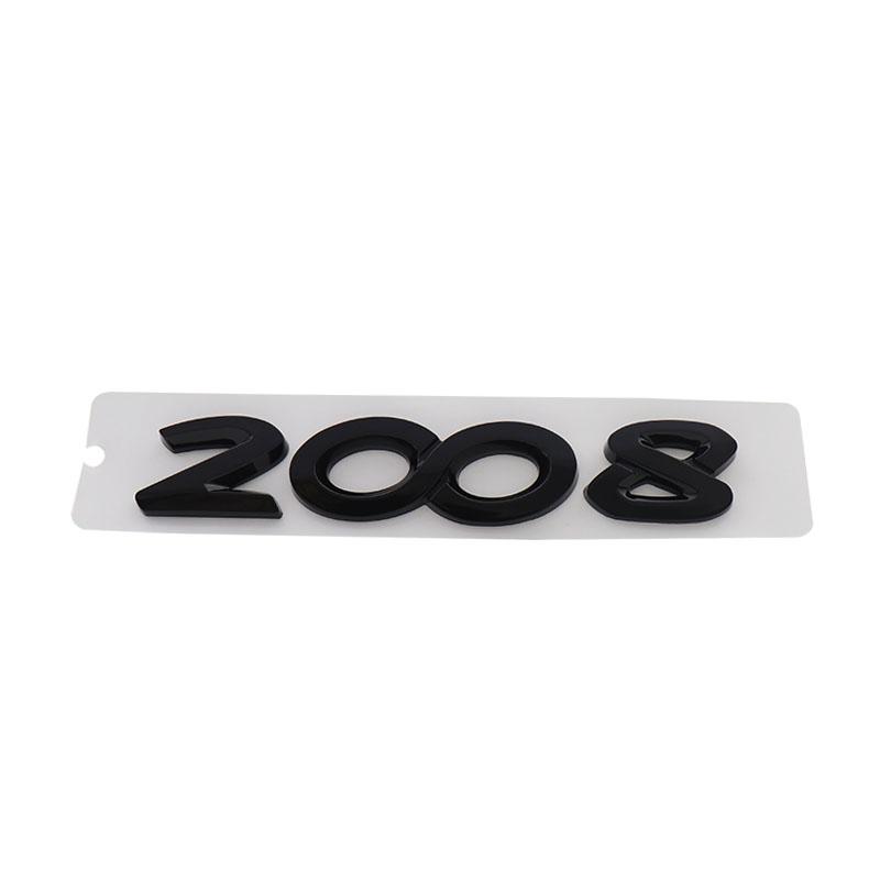 3D Premium ABS 2008 Letters for 2008 Car Fender Trunk Rear Bonnet Badge Sticker Decal Emblem