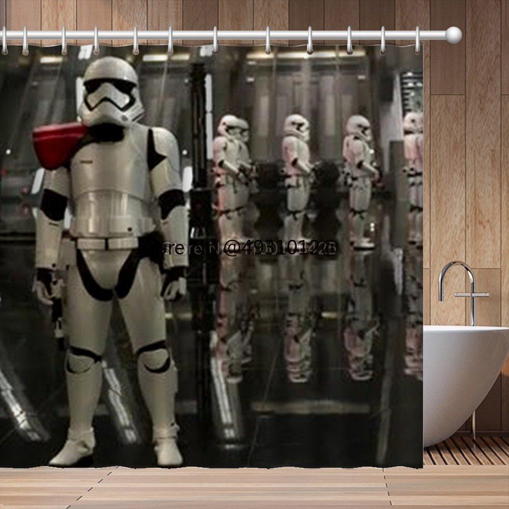

Anime Mandalorian Black Warrior Bath Shower Curtain 1Pcs Waterproof 3D Cute Cartoon With Hooks For Kids Bathroom Decoration W60H190(CM)-1 Pcs