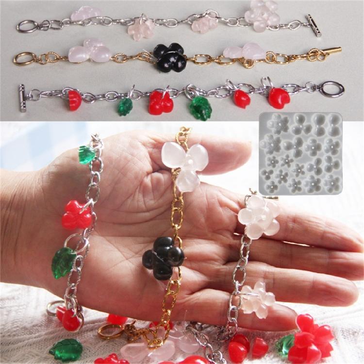 Detailed Floral Silicone Mould For Handcraft Necklace Charm Earring Designs