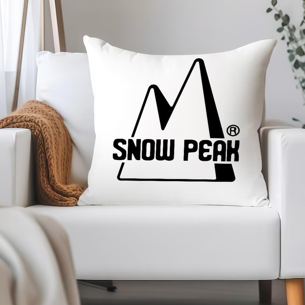 Japanese Outdoor Brand S-Snow P-Peak Pillow Case Applicable Space For Guest Rooms Interiors Cars Office House Decoration