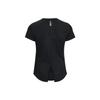 Under Armour Einfarbig bedrucktes Rundhals Kurzarm T-Shirt Damen Oberteile Schwarz 1373399-001