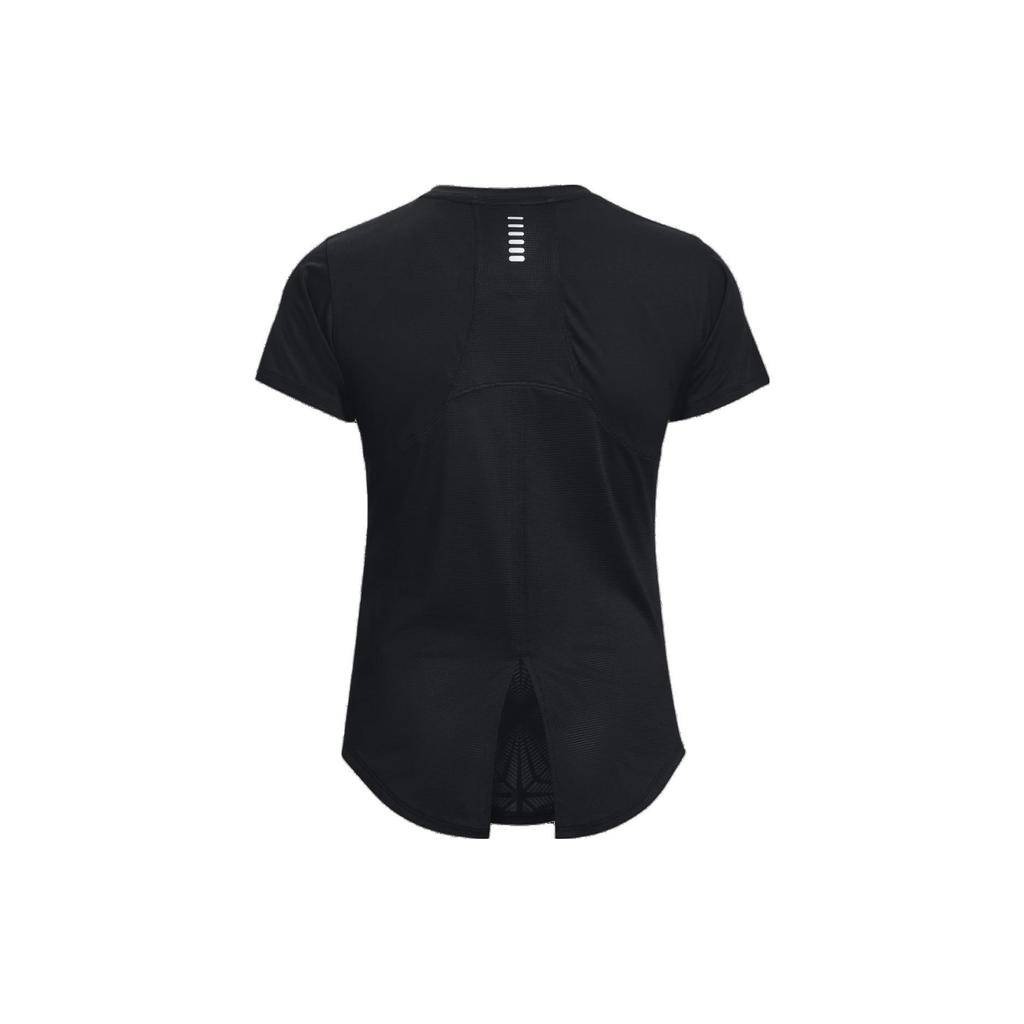 Under Armour Einfarbig bedrucktes Rundhals Kurzarm T-Shirt Damen Oberteile Schwarz 1373399-001