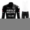 Winter Fleece Cycling Jersey Set Long Sleeve Thermal Bike Wear Men Women
