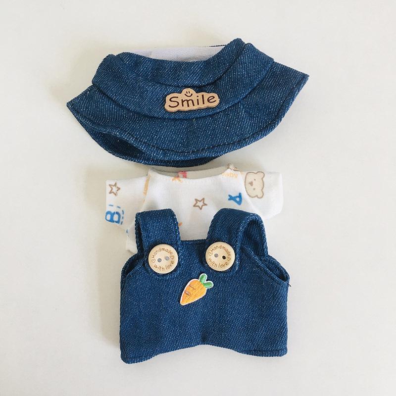 בגדי בובת קטיפה ויניל חמודה 17 ס"מ קופסה עיוורת - תליון LaBuBu שמלת אביזרים