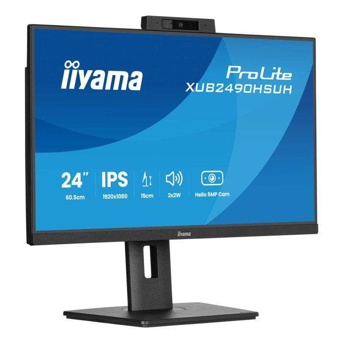 Ecran PC - IIYAMA - 23,8" - Full HD - 100Hz - Dalle IPS - 4ms - Pied réglable + Pivot - ProLite XUB2790QSUH-B2