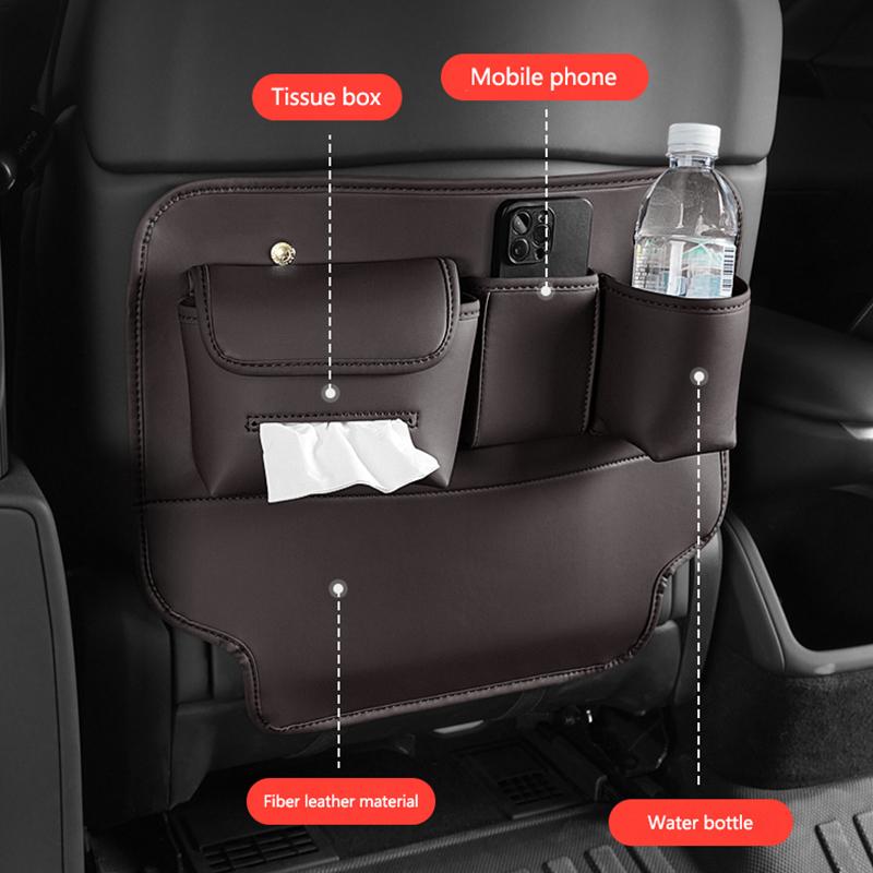 PU Leer Auto Stoel Achterkant Anti-Schop Kussen Met Opbergdoos Voor Nieuwe Bentley Flying Spur Continental GT Bentayga Mulsanne Accessoires