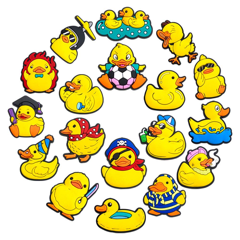 Little Yellow Duck Soft PVC Pen Holder - Detachable Student Accessory
