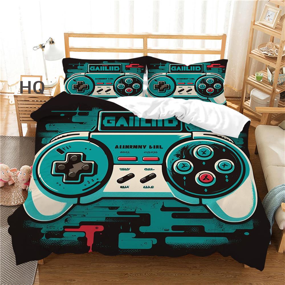 3D Game Console Printing Bed Clothes Teens Full Size Bedding Set Cover Design High Quality Home Textiles