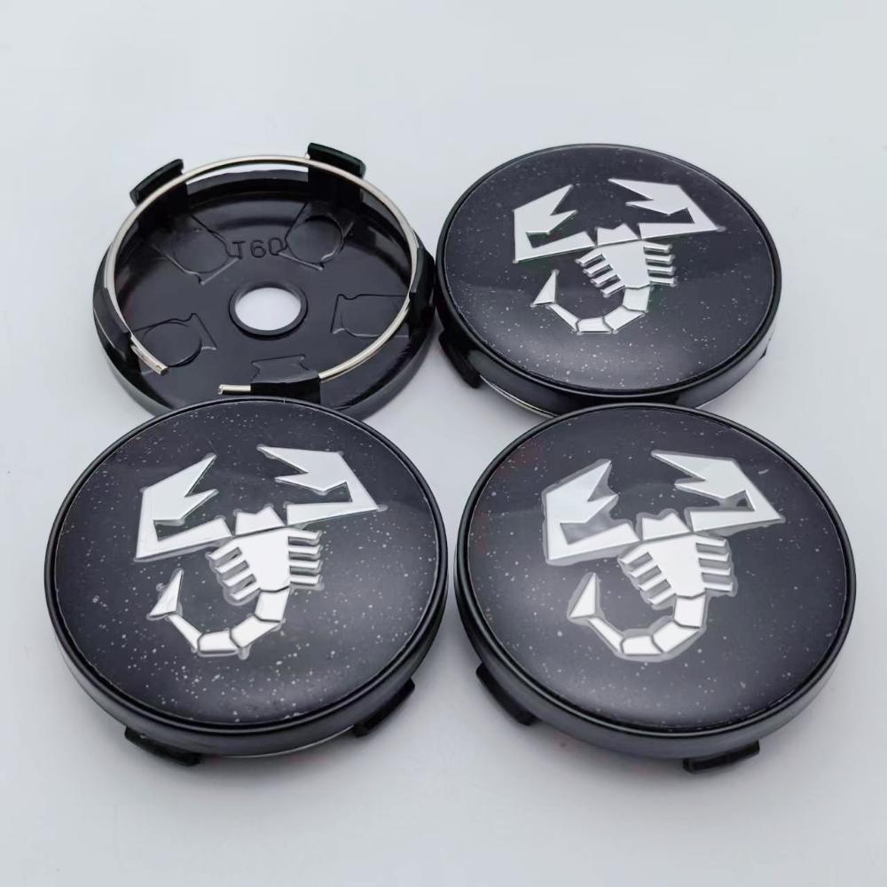 4pcs Scorpion Logo Emblem Badge Car Wheel Center Caps 60MM 56MM Car Wheels Hub Cap Rim Hubcaps Cover Replace Styling Accessories