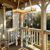 Elegant Birthday Present Crystal Wind Chime Pendant, Glittering Sun Catchers with Long Decorative Balcony Ornament Tassel, Sophisticated Hanging