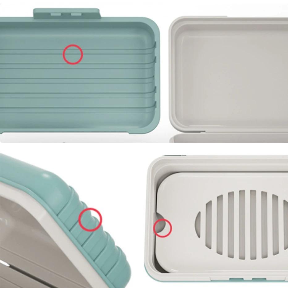 Portasapone da Bagno con Coperchio Casa Scatola di Sapone in Plastica Mantiene il Sapone Asciutto Portasapone Essenziali da Viaggio