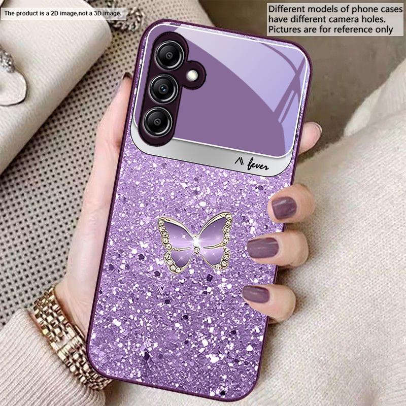 Blue white dot texture For Samsung A20 30 22 23 24 25 26 31 32 A33 34 35 42 50 51 52 53 54 55 56 70 71 72 73 glass phone case