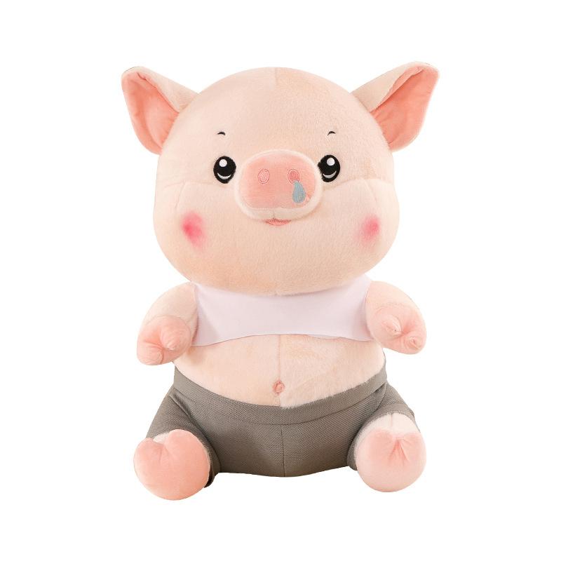 New Style of Silly Pig Plush Toy Cute Little Pig Doll Children's Birthday Gift Pillow