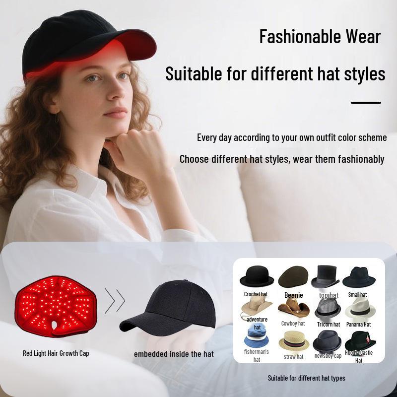 Dual-Band LED Red Light Helmet for Hair Growth and Scalp Nourishment