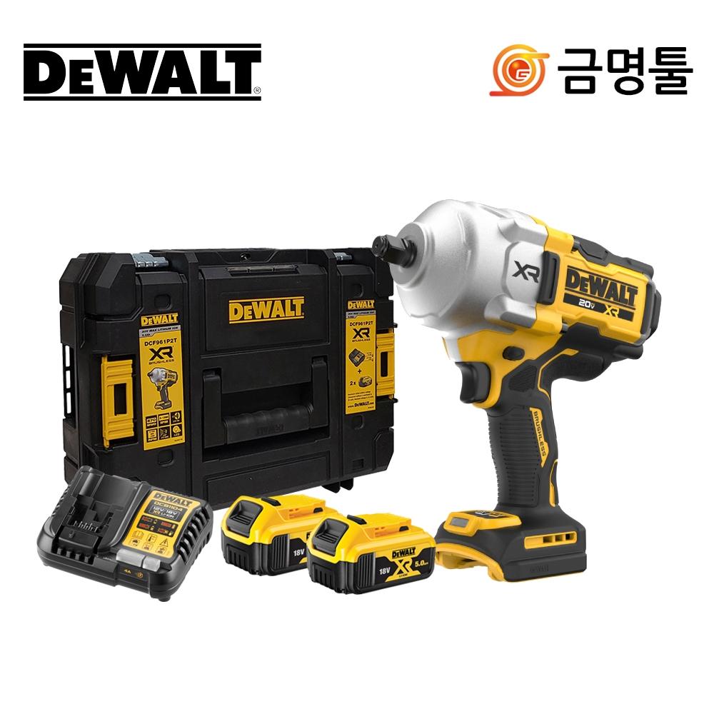 

DeWalt DCF961P2T Перезаряжаемый ударный гайковерт 20 В 5,0 Ач 1 2 дюйма BL двигатель с высоким крутящим моментом беспроводной ударный автомобильный центр