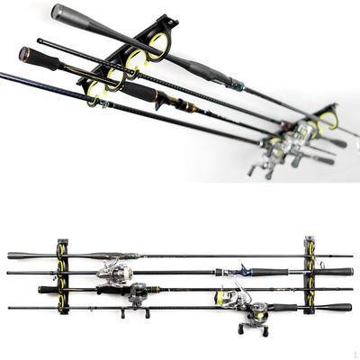 Fishing Rod Holder, Pole Holder for Garage Equipment Storage Pad Organization Rack Holds